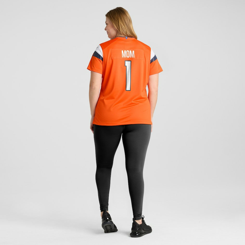 Denver Broncos Women's #1 Mom Game Jersey Orange