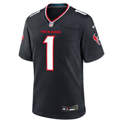 Houston Texans #1 Dad Game Jersey Navy
