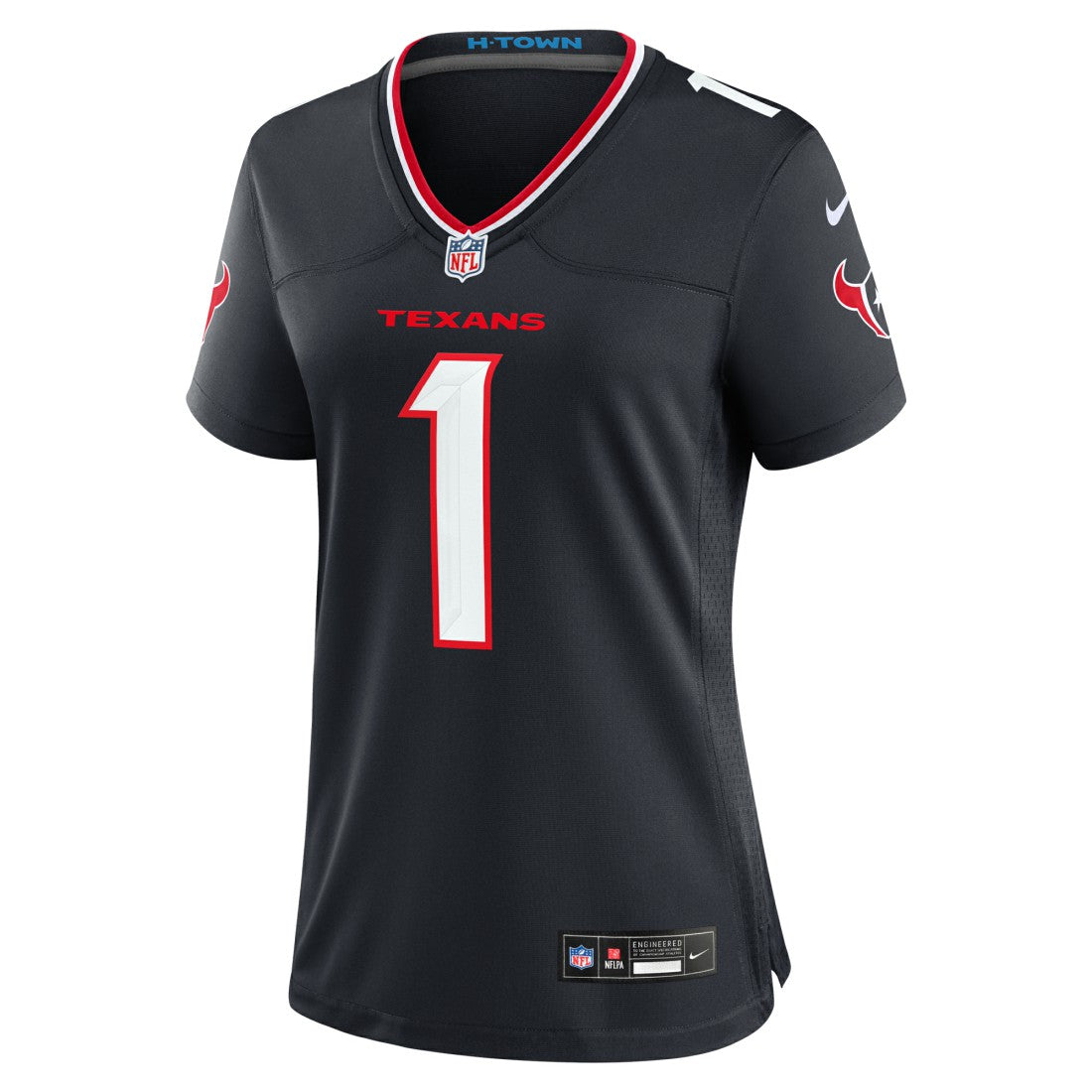 Houston Texans Women's #1 Mom Game Jersey Navy