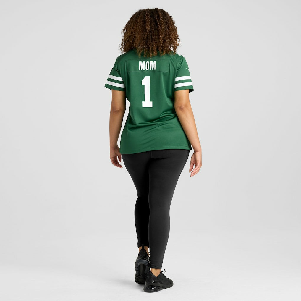 New York Jets Women's #1 Mom Game Jersey Legacy Green