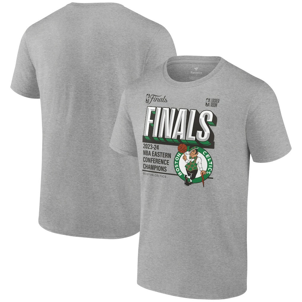 Boston Celtics 2024 Eastern Conference Champions Locker Room Post Up Move T-Shirt Steel