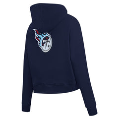 Tennessee Titans Pro Standard Women's Split Logo Full-Zip Hoodie Navy