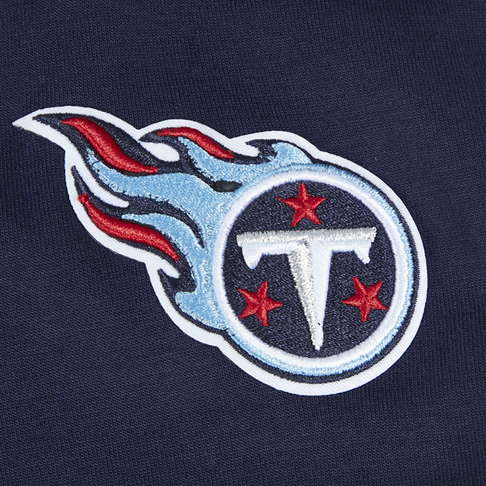 Tennessee Titans Pro Standard Women's Split Logo Full-Zip Hoodie Navy
