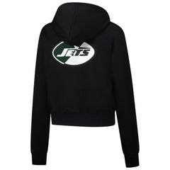 New York Jets Pro Standard Women's Split Logo Full-Zip Hoodie Black