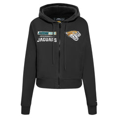 Jacksonville Jaguars Pro Standard Women's Split Logo Full-Zip Hoodie Black