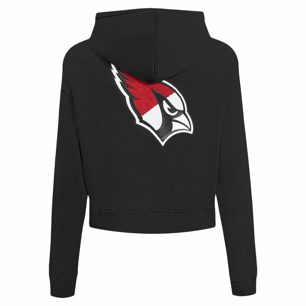 Arizona Cardinals Pro Standard Women's Split Logo Full-Zip Hoodie Black