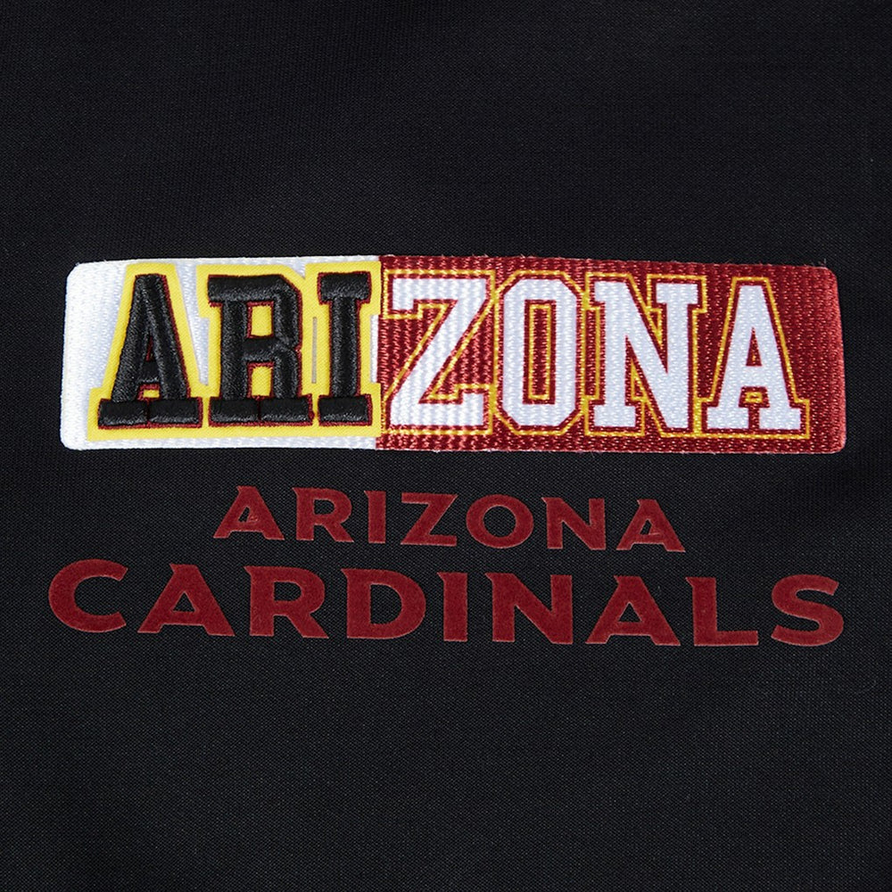 Arizona Cardinals Pro Standard Women's Split Logo Full-Zip Hoodie Black