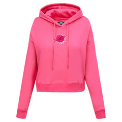 Miami Dolphins Pro Standard Women's Triple Pink Cropped Fleece Pullover Hoodie Pink