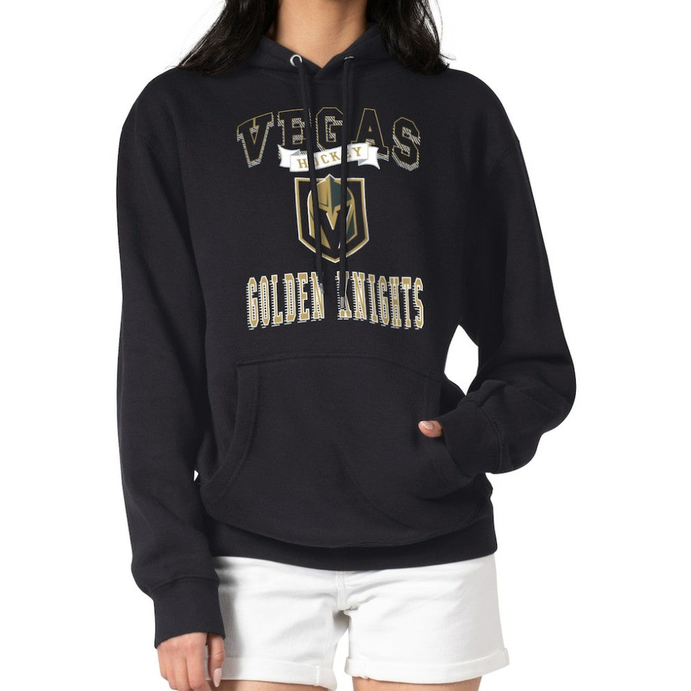 NHL Vegas Golden Knights G-III 4Her by Carl Banks Women's Team Logo Tri-Blend Fleece Pullover Hoodie - Black