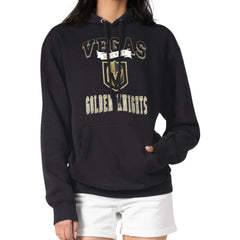 NHL Vegas Golden Knights G-III 4Her by Carl Banks Women's Team Logo Tri-Blend Fleece Pullover Hoodie - Black