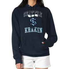 NHL Seattle Kraken G-III 4Her by Carl Banks Women's Team Logo Tri-Blend Fleece Pullover Hoodie - Deep Sea Blue