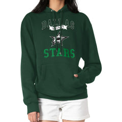 NHL Dallas Stars G-III 4Her by Carl Banks Women's Team Logo Tri-Blend Fleece Pullover Hoodie - Olive