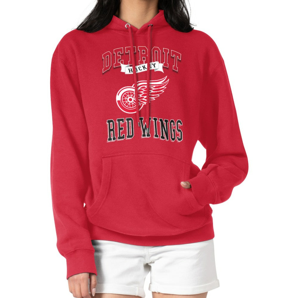 NHL Detroit Red Wings G-III 4Her by Carl Banks Women's Team Logo Tri-Blend Fleece Pullover Hoodie - Red