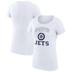 NHL Winnipeg Jets G-III 4Her by Carl Banks Women's Super-Slim Fit Lightweight Team Logo Graphic T-Shirt - White