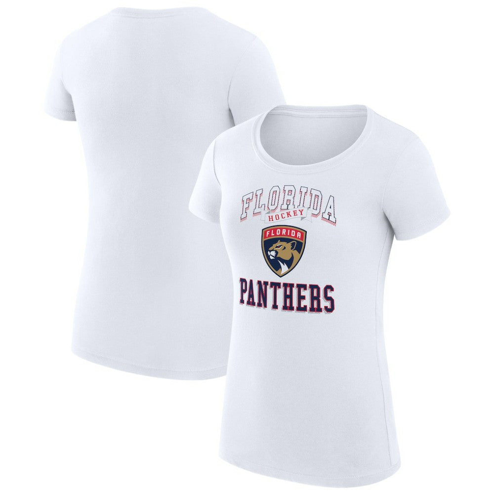 NHL Florida Panthers G-III 4Her by Carl Banks Women's Super-Slim Fit Lightweight Team Logo Graphic T-Shirt - White