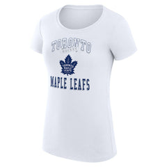 NHL Toronto Maple Leafs G-III 4Her by Carl Banks Women's Super-Slim Fit Lightweight Team Logo Graphic T-Shirt - White