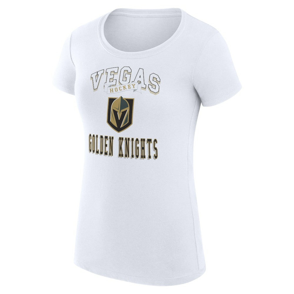 NHL Vegas Golden Knights G-III 4Her by Carl Banks Women's Super-Slim Fit Lightweight Team Logo Graphic T-Shirt - White