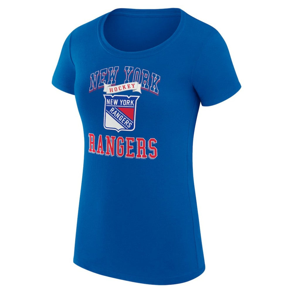 NHL New York Rangers G-III 4Her by Carl Banks Women's Super-Slim Fit Lightweight Team Logo Graphic T-Shirt - Blue