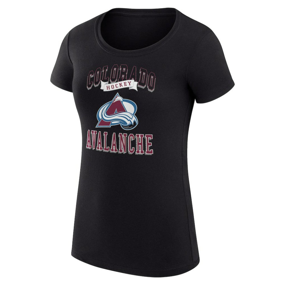 NHL Colorado Avalanche G-III 4Her by Carl Banks Women's Super-Slim Fit Lightweight Team Logo Graphic T-Shirt - Black