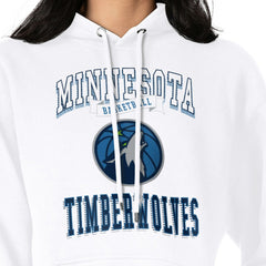 Minnesota Timberwolves G-III 4Her by Carl Banks Women's Graphic Fleece Pullover Hoodie White