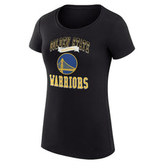 Golden State Warriors G-III 4Her by Carl Banks Women's Super-Slim Fit Lightweight Team Logo T-Shirt Black