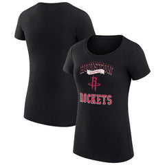 Houston Rockets G-III 4Her by Carl Banks Women's Super-Slim Fit Lightweight Team Logo T-Shirt Black