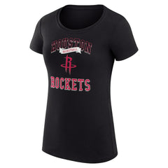 Houston Rockets G-III 4Her by Carl Banks Women's Super-Slim Fit Lightweight Team Logo T-Shirt Black