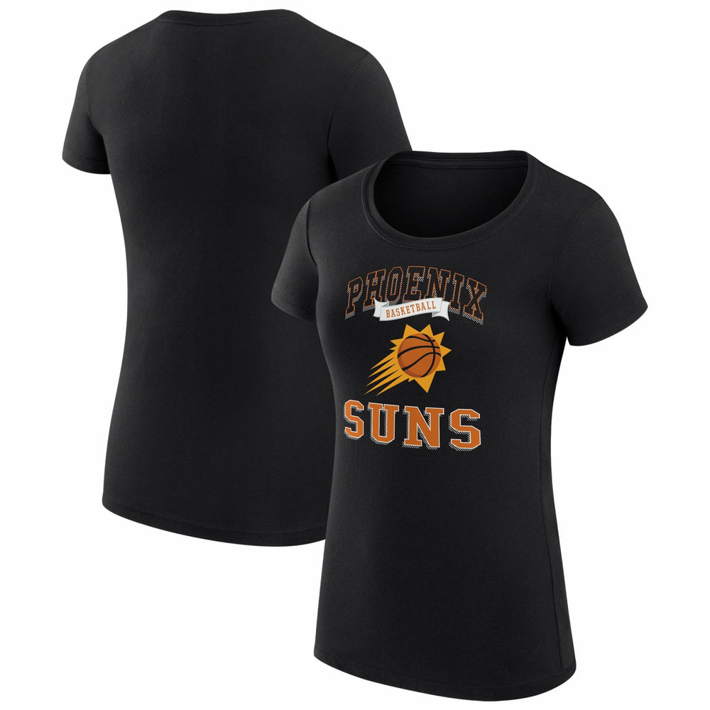 Phoenix Suns G-III 4Her by Carl Banks Women's Super-Slim Fit Lightweight Team Logo T-Shirt Black