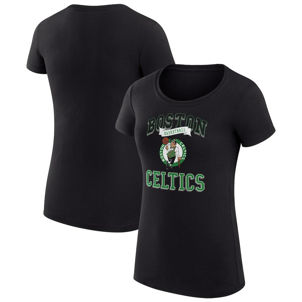 Boston Celtics G-III 4Her by Carl Banks Women's Super-Slim Fit Lightweight Team Logo T-Shirt Black