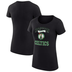 Boston Celtics G-III 4Her by Carl Banks Women's Super-Slim Fit Lightweight Team Logo T-Shirt Black