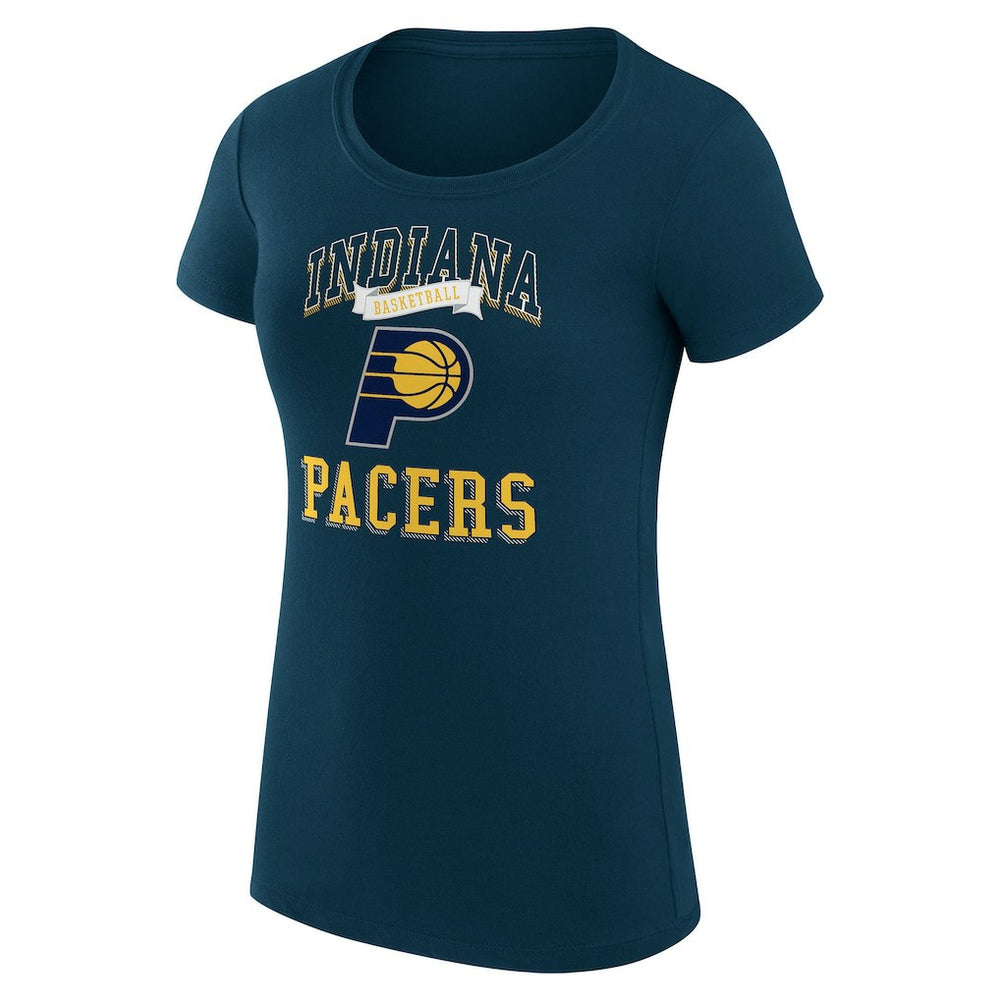 Indiana Pacers G-III 4Her by Carl Banks Women's Super-Slim Fit Lightweight Team Logo T-Shirt Navy
