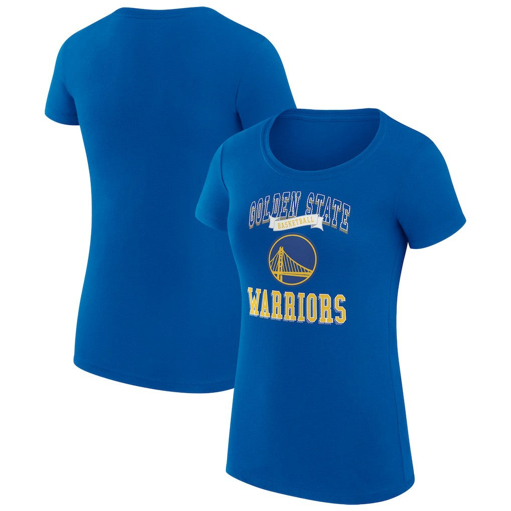 Golden State Warriors G-III 4Her by Carl Banks Women's Super-Slim Fit Lightweight Team Logo T-Shirt Royal