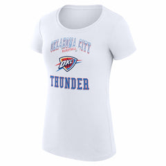 Oklahoma City Thunder G-III 4Her by Carl Banks Women's Super-Slim Fit Lightweight Team Logo T-Shirt White