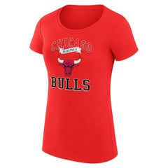 Chicago Bulls G-III 4Her by Carl Banks Women's Super-Slim Fit Lightweight Team Logo T-Shirt Red