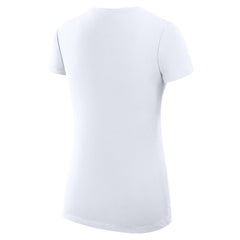 New York Knicks G-III 4Her by Carl Banks Women's Super-Slim Fit Lightweight Team Logo V-Neck T-Shirt White