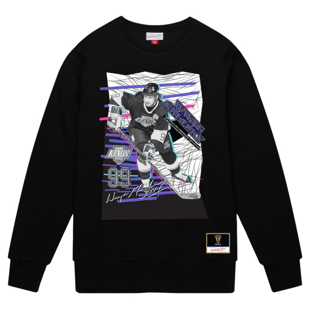 NHL Wayne Gretzky Los Angeles Kings Mitchell & Ness Streak Pullover Sweatshirt - Black