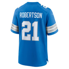 Amik Robertson Detroit Lions Game Jersey Blue
