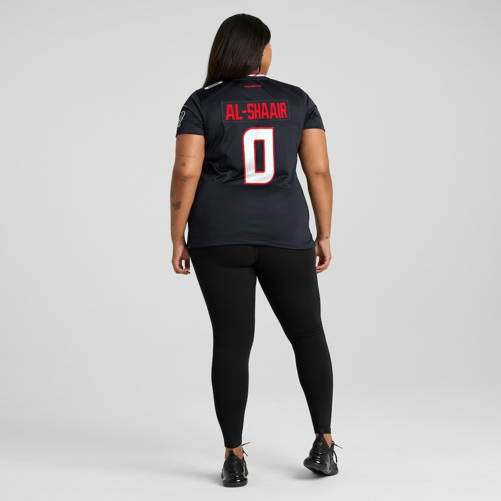 Azeez Al-Shaair Houston Texans Women's Team Game Jersey Navy