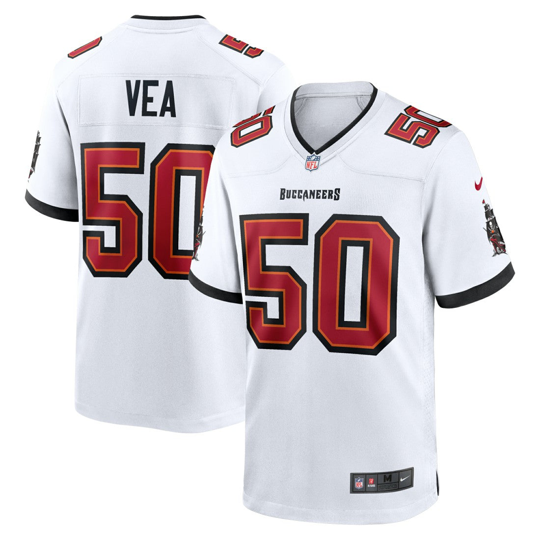 Vita Vea Tampa Bay Buccaneers White Game Jersey White