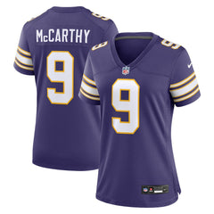 NFL J.J. McCarthy Minnesota Vikings Women's 2nd Alternate Player Game Jersey - Purple