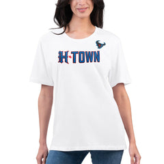 Houston Texans G-III 4Her by Carl Banks Women's Super-Slim Fit Lightweight H-Town T-Shirt White