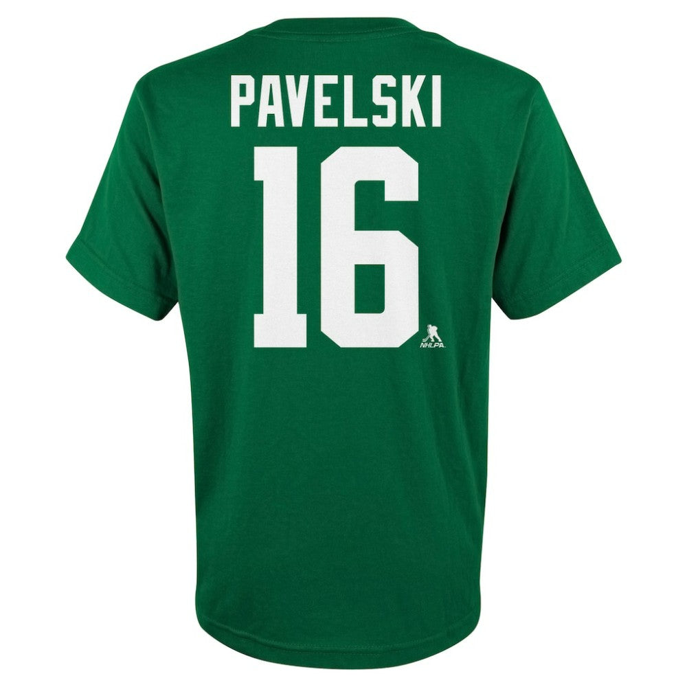 NHL Joe Pavelski Dallas Stars Youth Player Name & Number T-Shirt - Kelly Green