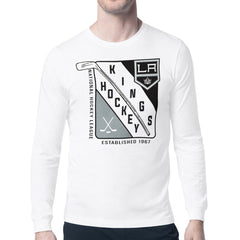 NHL Los Angeles Kings Starter Shield Long Sleeve Graphic T-Shirt - White