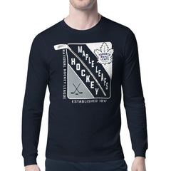 NHL Toronto Maple Leafs Starter Shield Long Sleeve Graphic T-Shirt - Navy