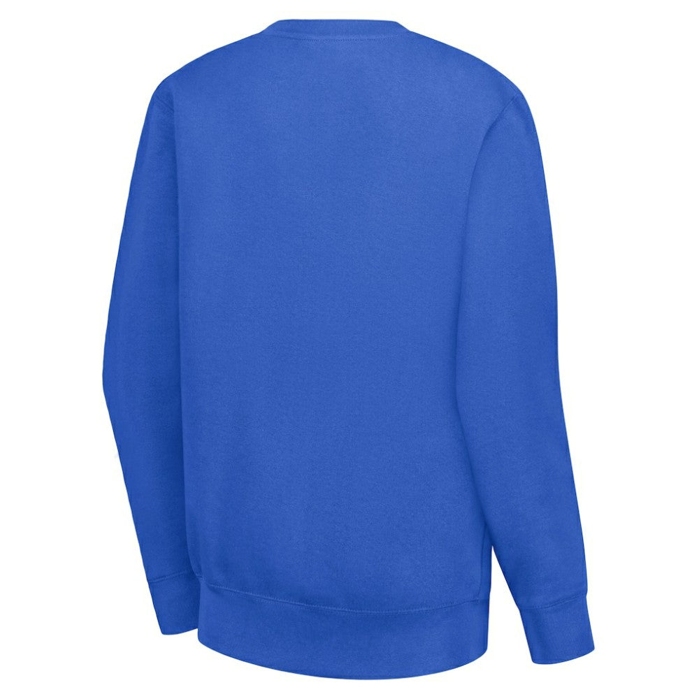 NHL New York Rangers G-III 4Her by Carl Banks Women's Collage Graphic Fleece Long Sleeve Pullover Sweatshirt - Blue