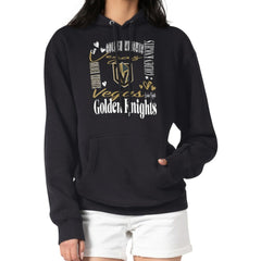 NHL Vegas Golden Knights G-III 4Her by Carl Banks Women's Collage Team Graphic Tri-Blend Fleece Pullover Hoodie - Black