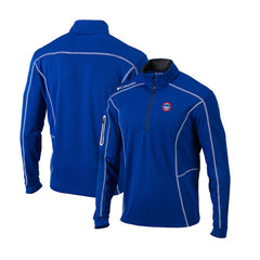 Chicago Cubs Columbia Cooperstown Collection Omni-Wick Shotgun Quarter-Zip Top - Royal Tops