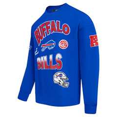 Buffalo Bills Pro Standard Turn It Up Drop Shoulder Pullover Sweatshirt Royal