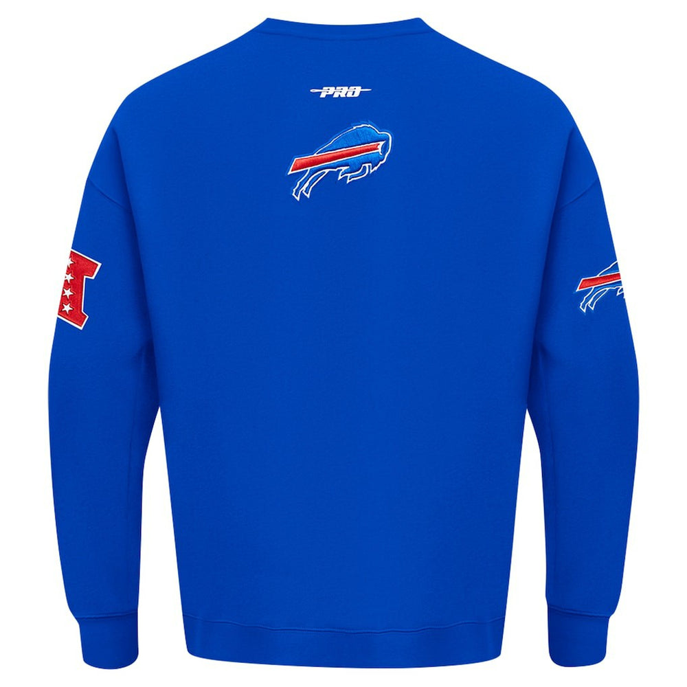 Buffalo Bills Pro Standard Turn It Up Drop Shoulder Pullover Sweatshirt Royal