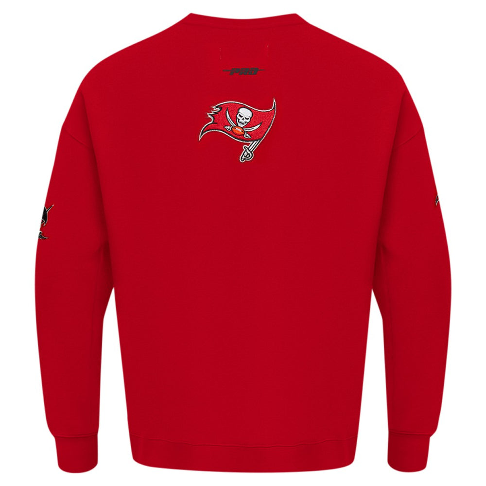 Tampa Bay Buccaneers Pro Standard Turn It Up Drop Shoulder Pullover Sweatshirt Red